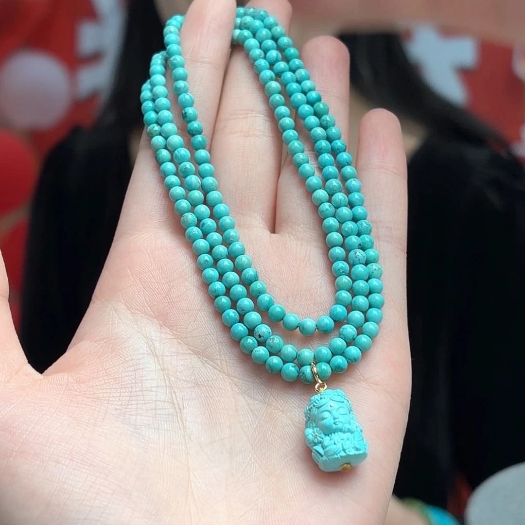 绿松石未镶嵌颈饰