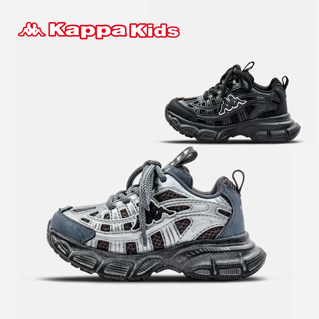 Kappa Kids卡帕春夏时尚经典老爹鞋中大童运动鞋时尚百搭潮鞋潮流