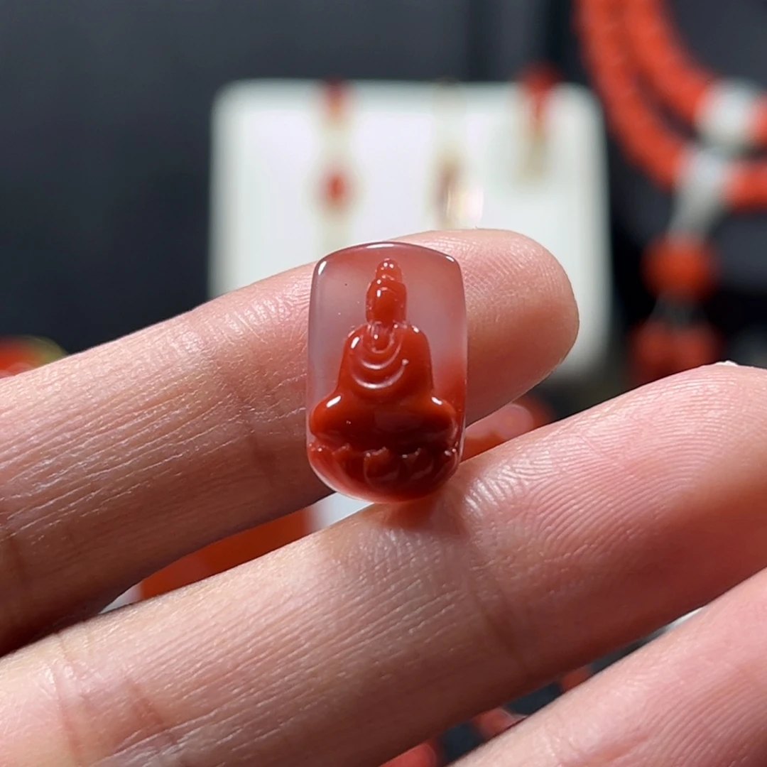 邦***南红玛瑙未镶嵌吊坠(不含链)