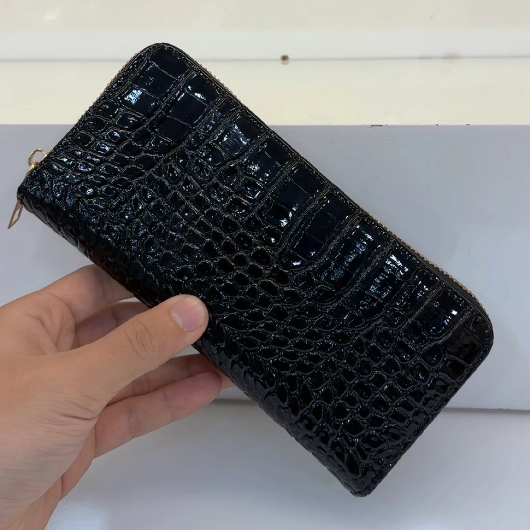 2085手包男女同款钱包鳄鱼纹时尚钱夹