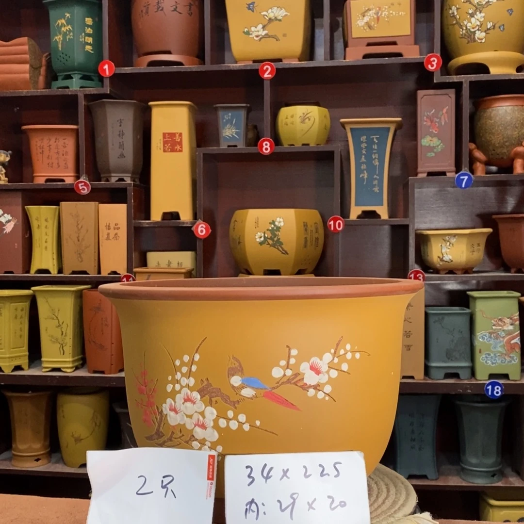 紫砂艺术紫砂花盆