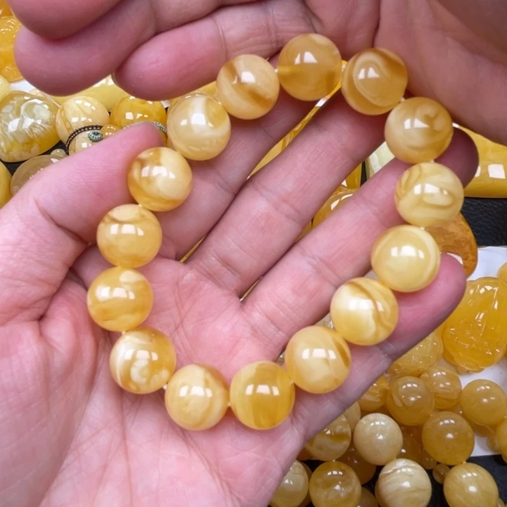 裸石蜜蜡未镶嵌蜜蜡14➕手串重23.9