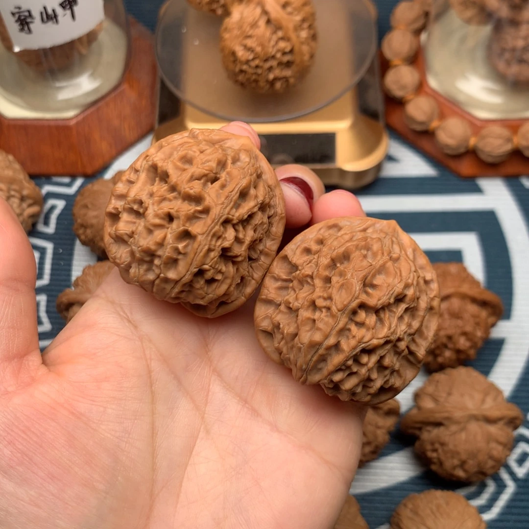 把件文玩核桃全家福水龙纹41（修）