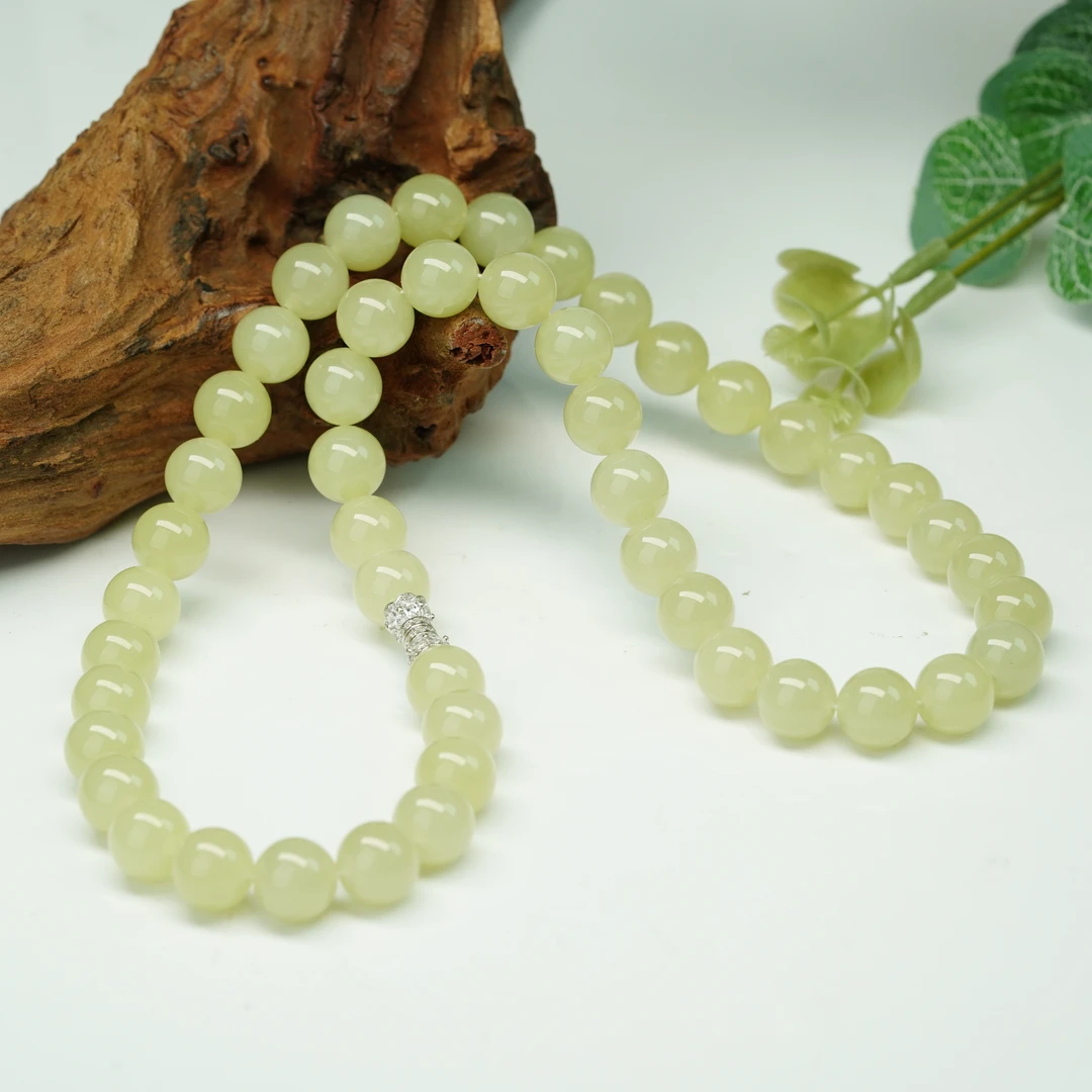 【小北好物】和田玉项链约9.5mm+【多样性发一件】QH251X94