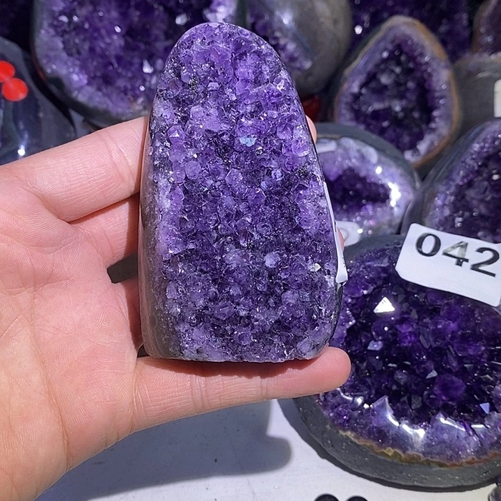 未镶嵌紫晶珠宝半成品915