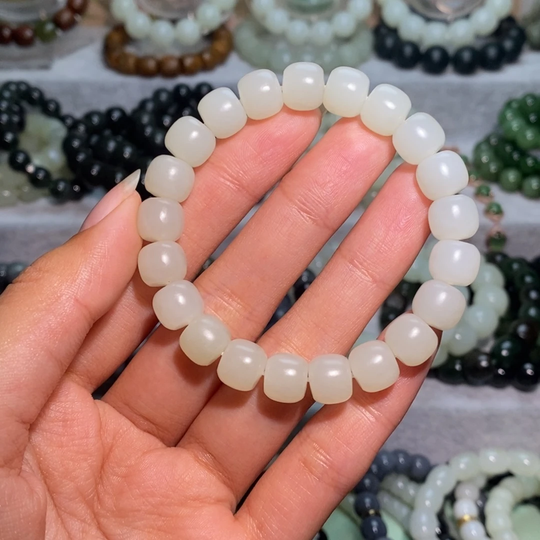 和田玉未镶嵌手链