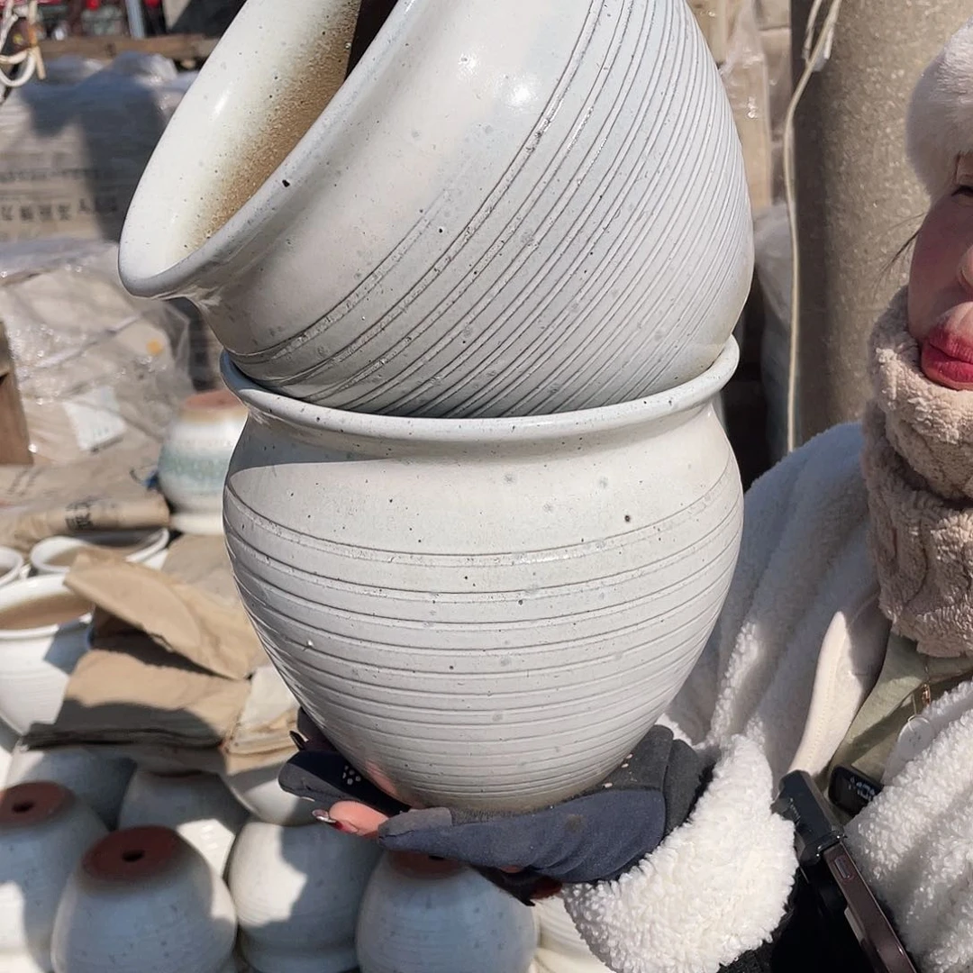 红陶王嫂花盆0130-388