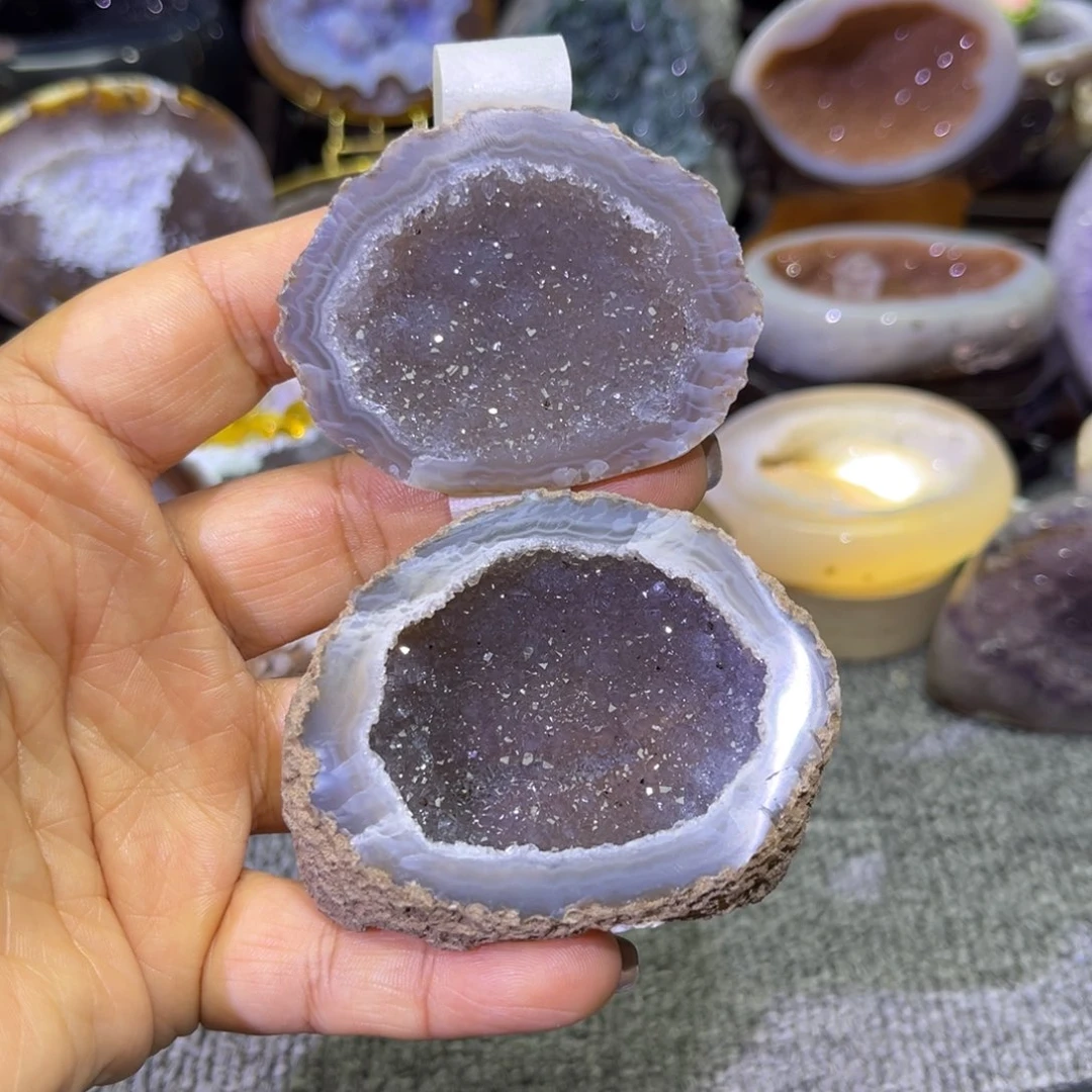 未镶嵌紫晶摆件水晶