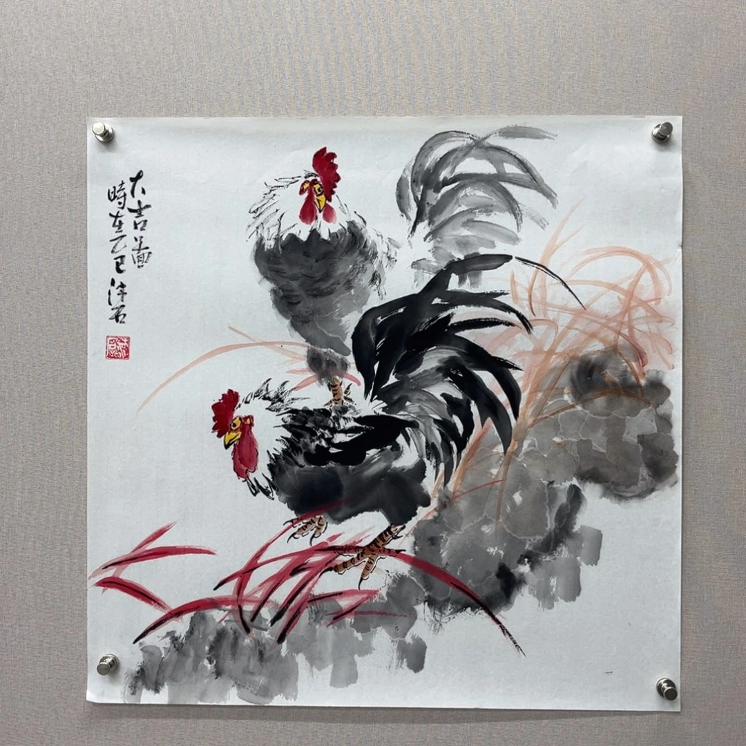 国画艺术家真人手绘