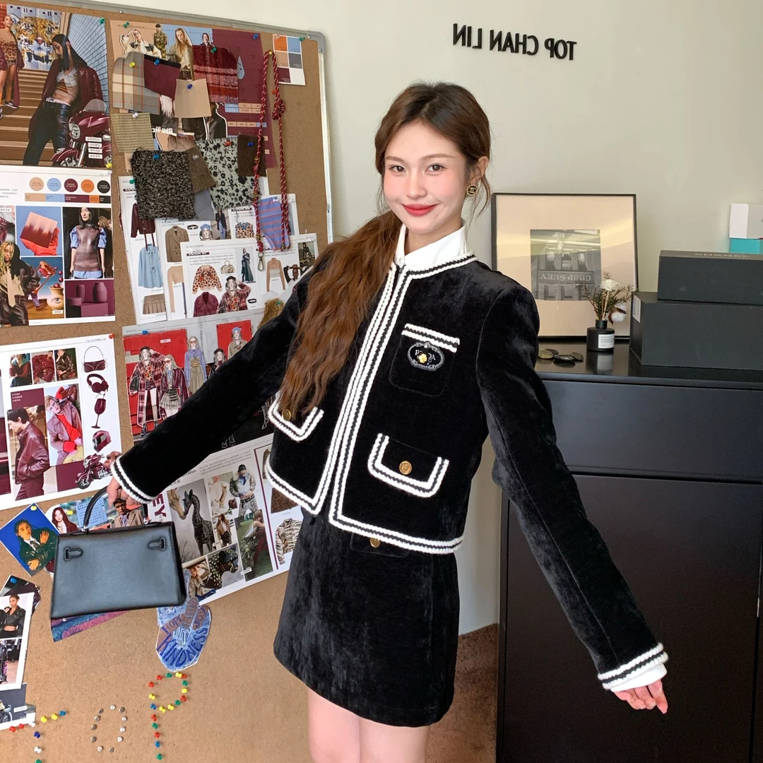 26171 丝绒套装两件套