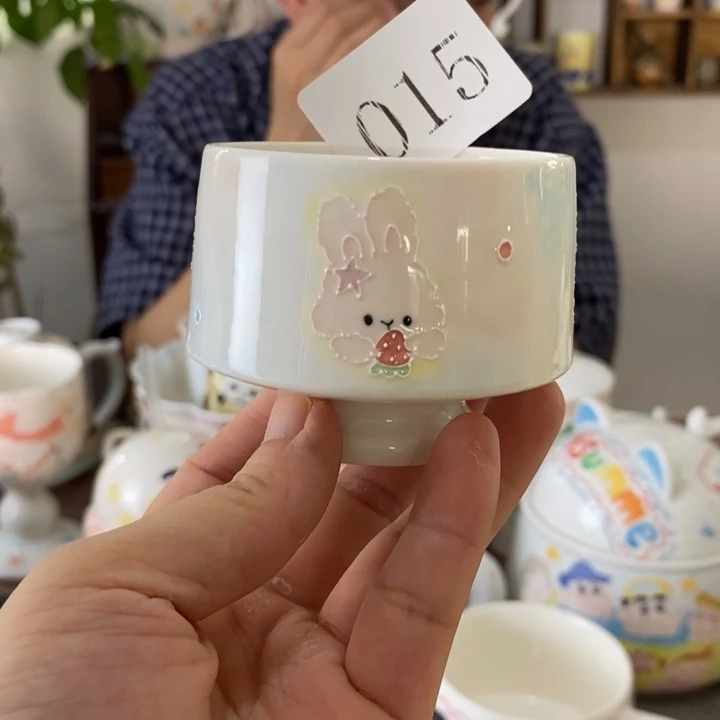瓷片景德镇釉下彩手绘