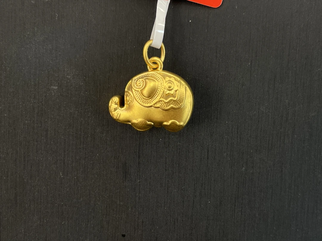 【金展珠宝】足金 小象吊坠