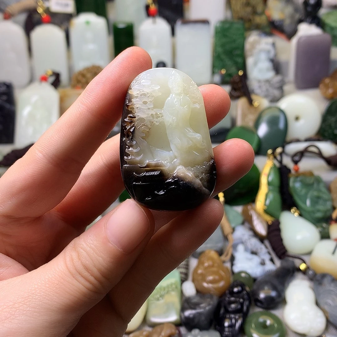 和田玉手串未镶嵌