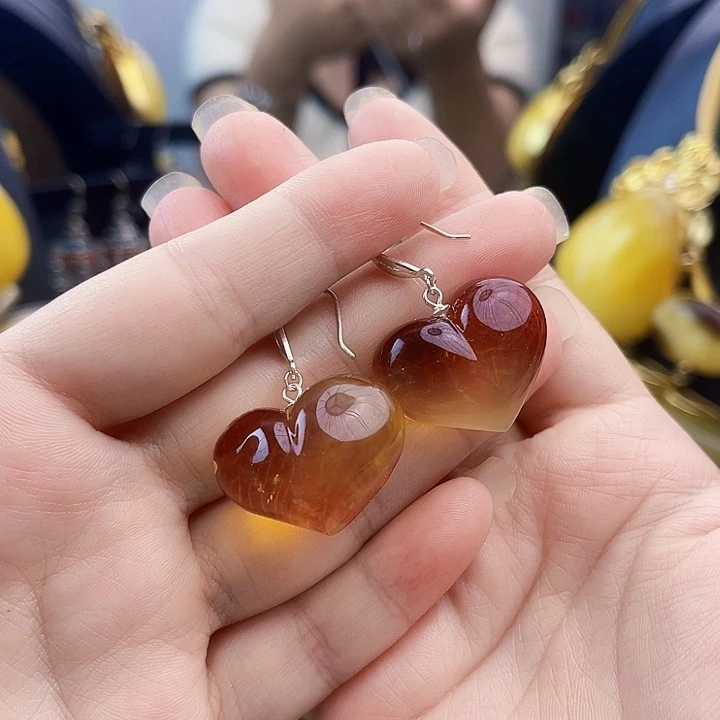 裸石琥珀银S925镶嵌