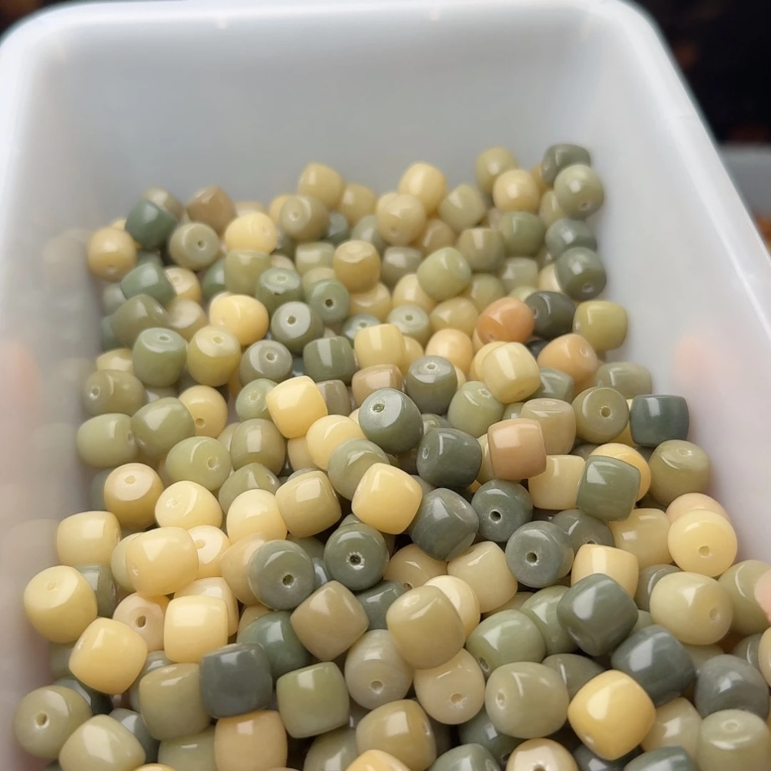 吊坠菩提根/象牙果100颗海盐蓝直切10