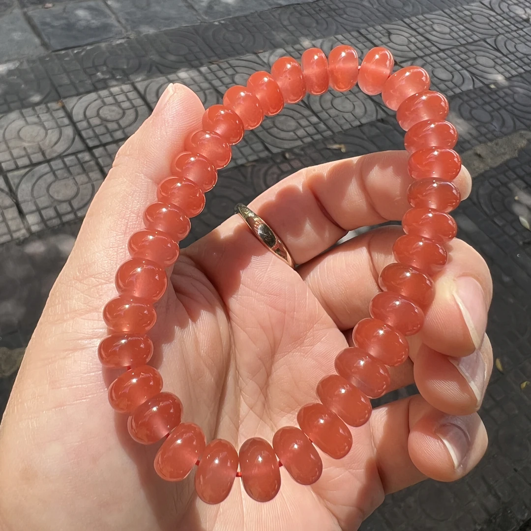 保山冰粉算盘珠手串尺寸9mm