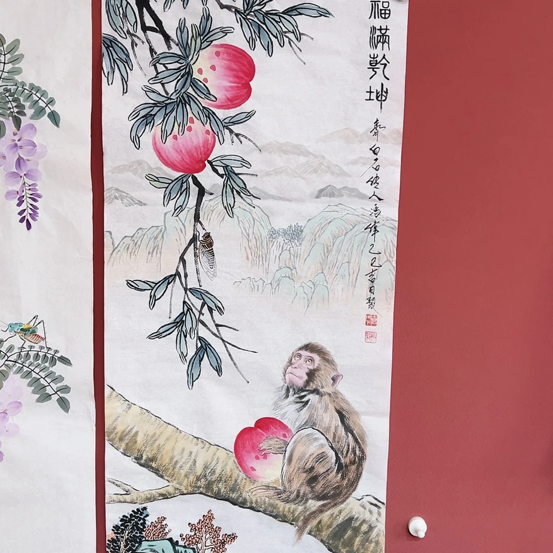 国画冯伟老师亲笔手绘国画作品慧