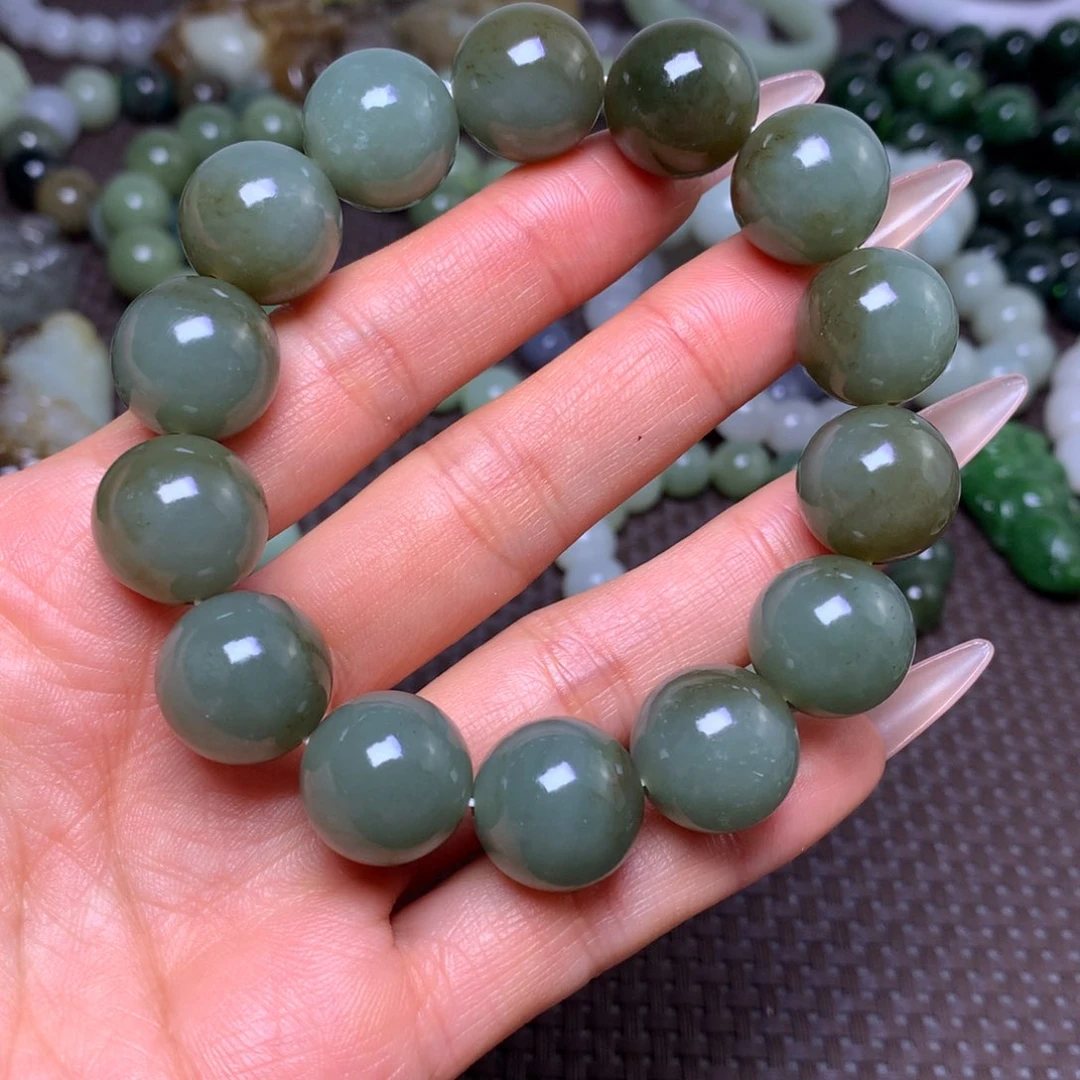 未镶嵌手串和田玉卡16