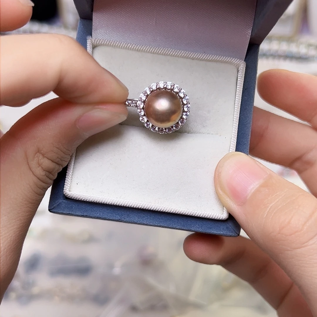 淡水珍珠颈饰银S925镶嵌