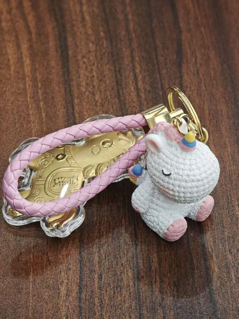 含金工艺品【媛媛】可爱七彩独角兽手机挂车挂包挂
