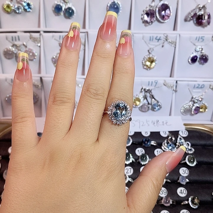 沉***香银S925镶嵌颈饰紫晶