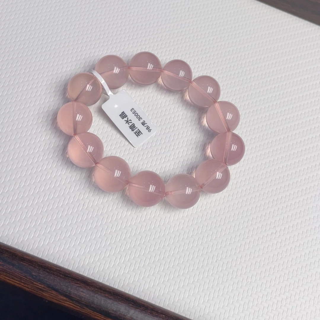 未镶嵌手链芙蓉石粉水晶15.6mm