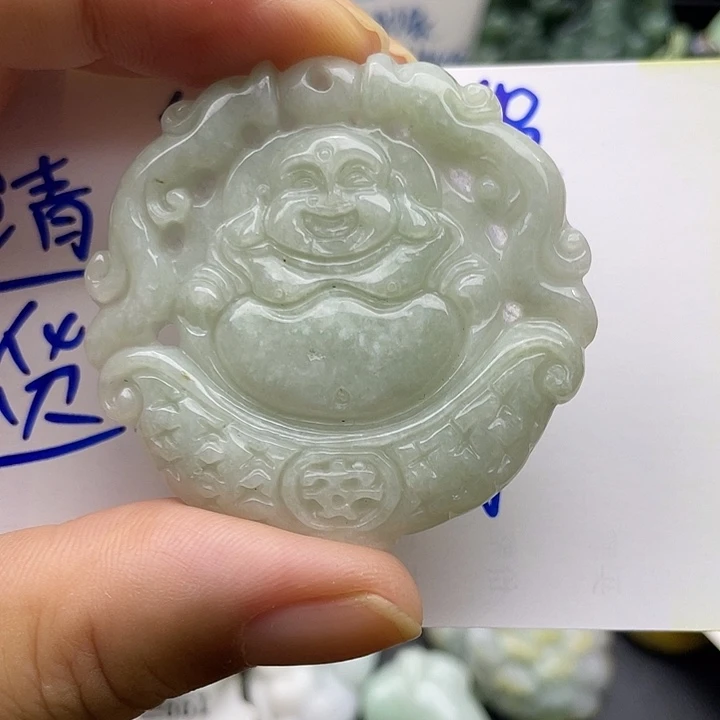 颈饰未镶嵌翡翠天然翡翠