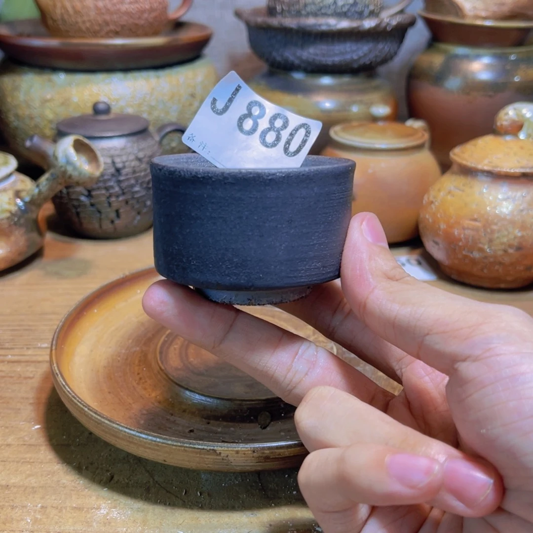 纯手工制作工艺（柴烧）裸烧纯手工制作柴烧杯880