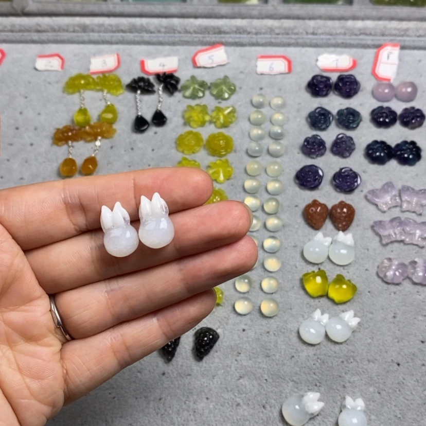 【闪购商品】蛇纹石玉银S925镶嵌挂件耳饰耳环项链