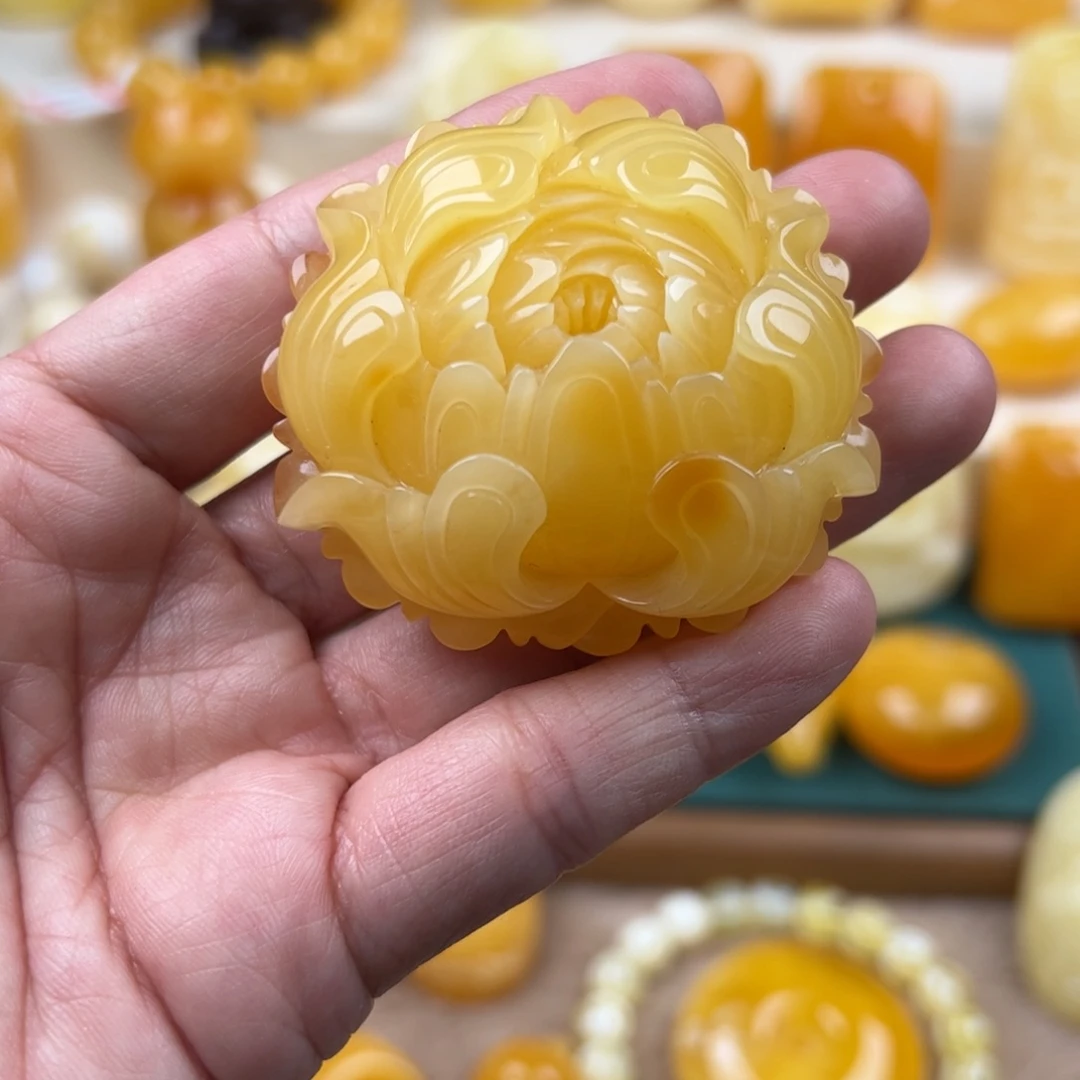 蜜蜡未镶嵌颈饰纯天然琥珀蜜蜡无优化