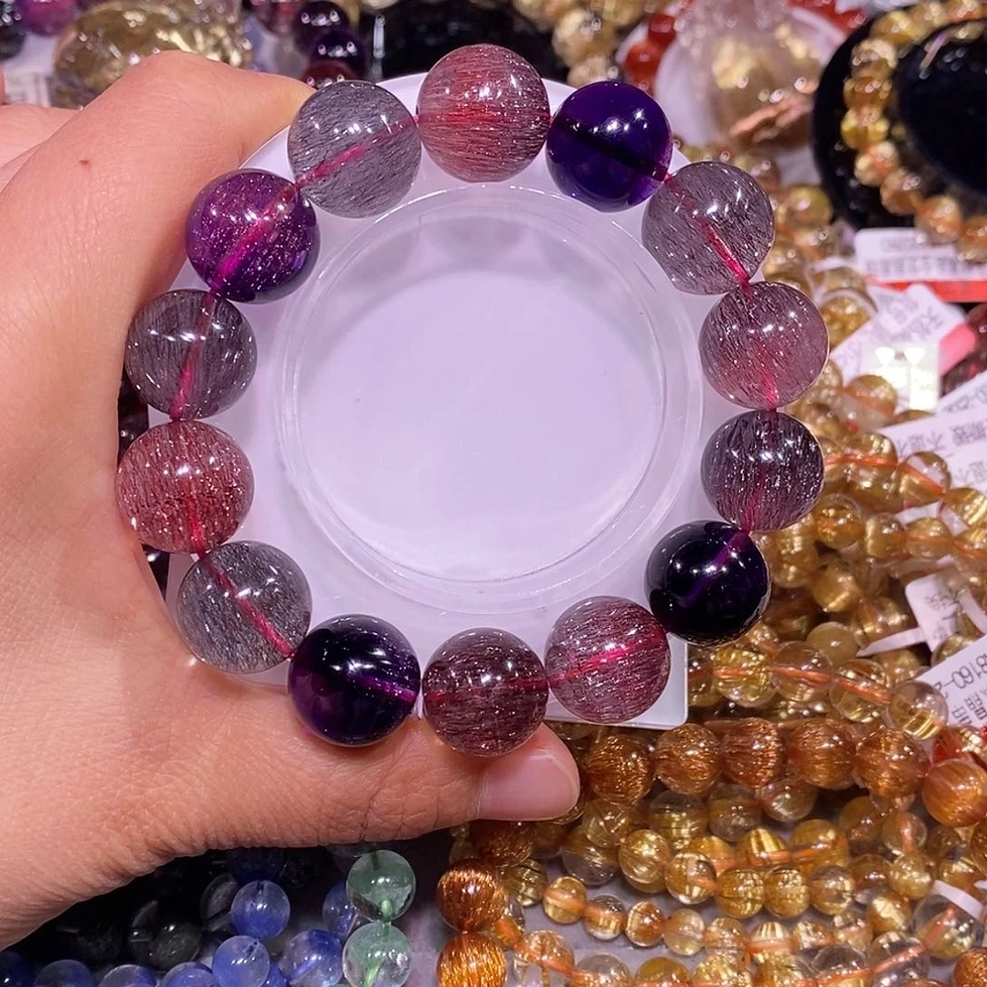 未镶嵌手链水晶超七15.6