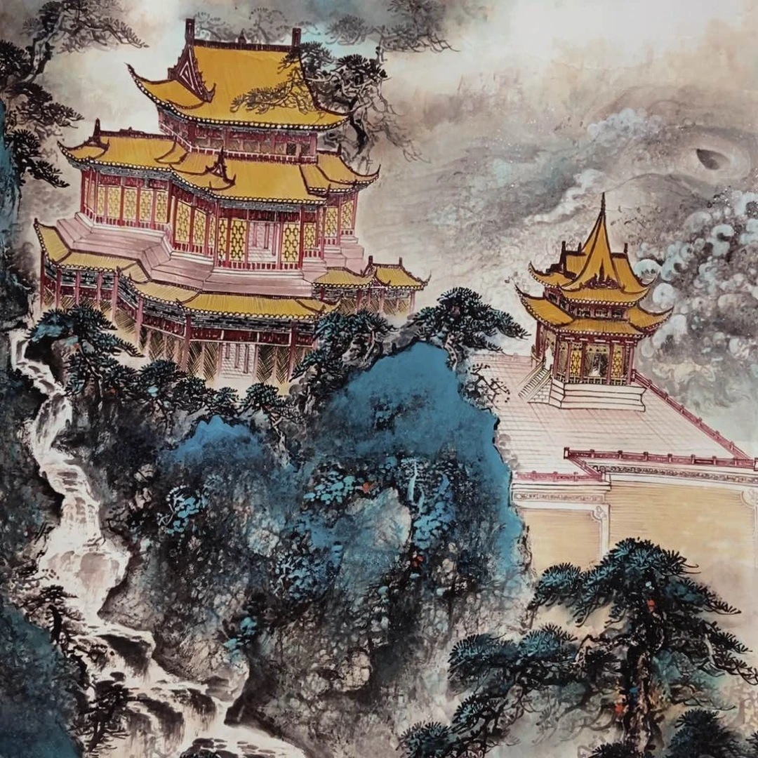 国画老师手笔手绘作品w