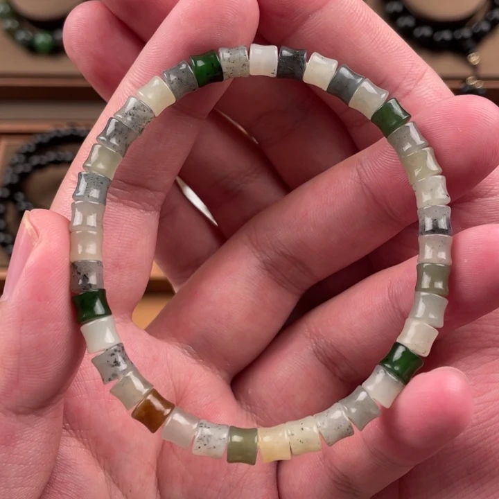 和田玉未镶嵌手链