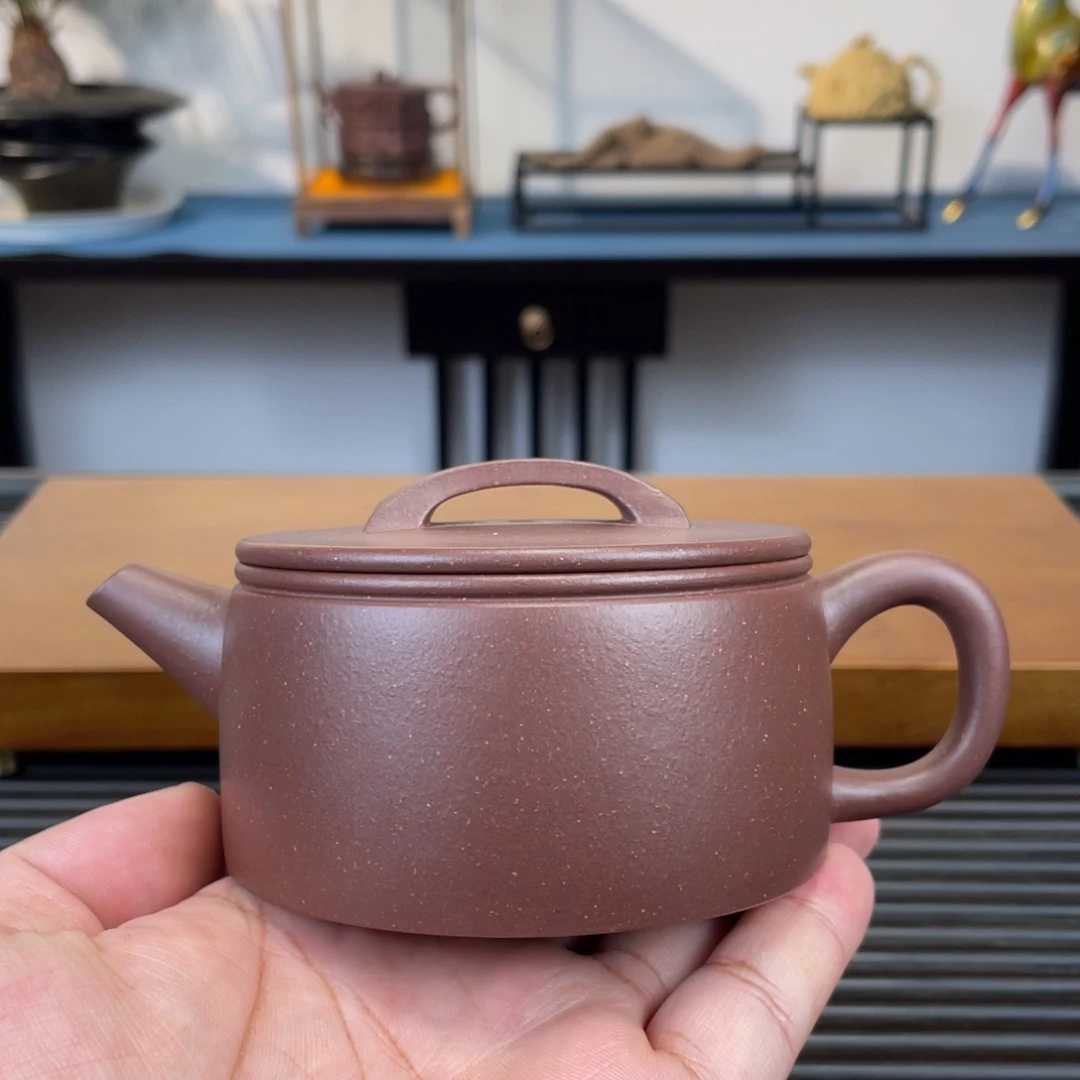 茶壶紫砂底槽青汉瓦200cc
