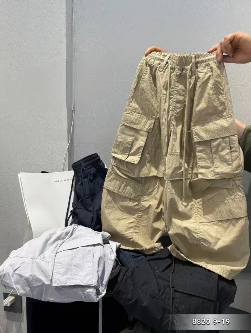 【卡其工装裤】蒙蒙潮童2025夏款新品中大童大兜个性中大童休闲裤