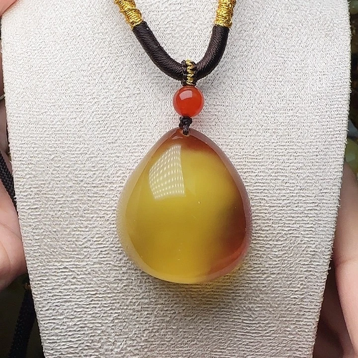 琥珀未镶嵌手链吊坠