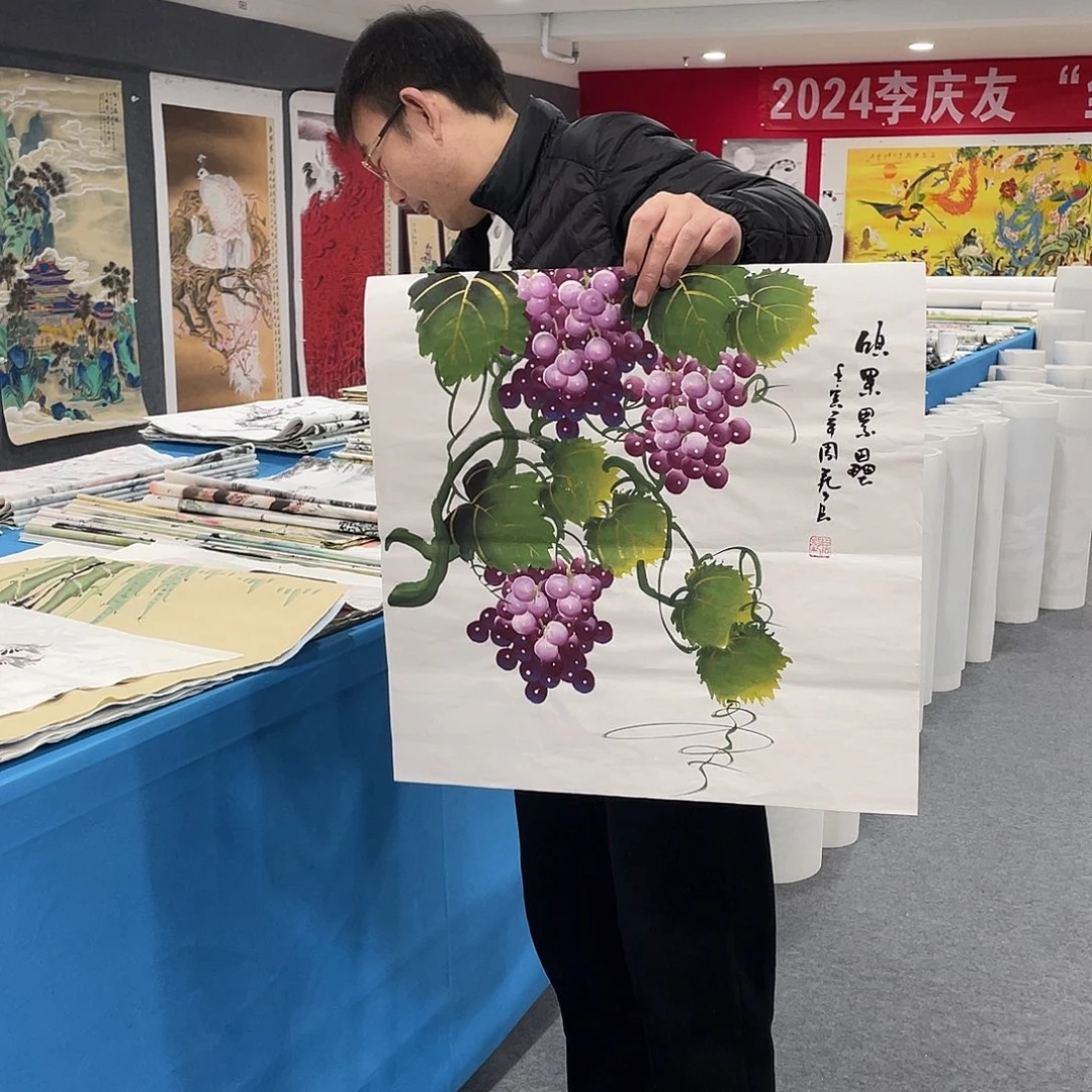 国画今天上午国画作品展示