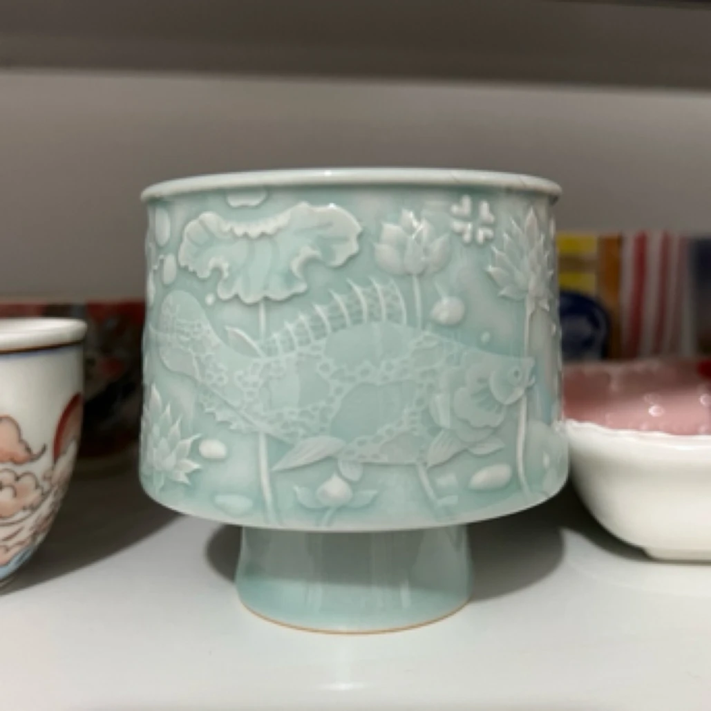 富贵青莲手工制作主人杯