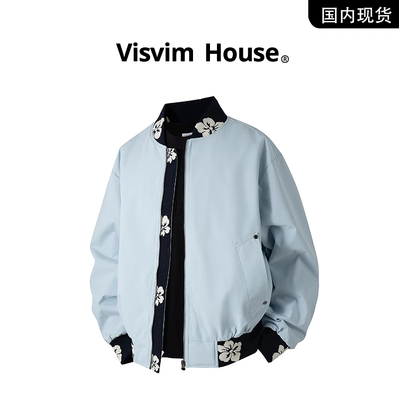 【品牌现货撤柜】VISVIM WINGS春秋新款提花棒球领飞行夹克外套男