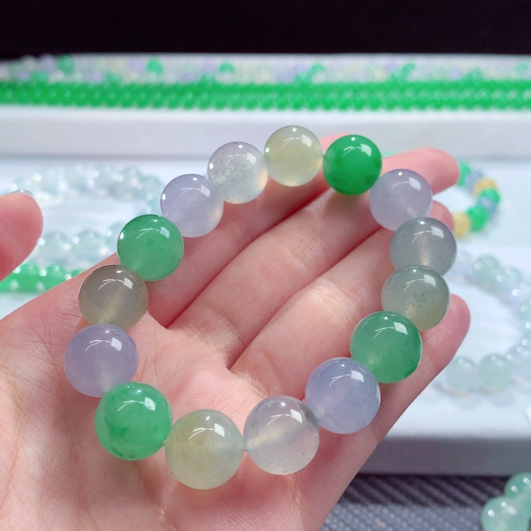 翡翠未镶嵌手链天然翡翠