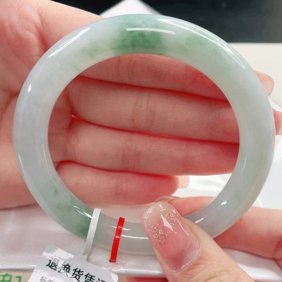 翡翠未镶嵌手镯缅甸天然A货翡翠 54.8