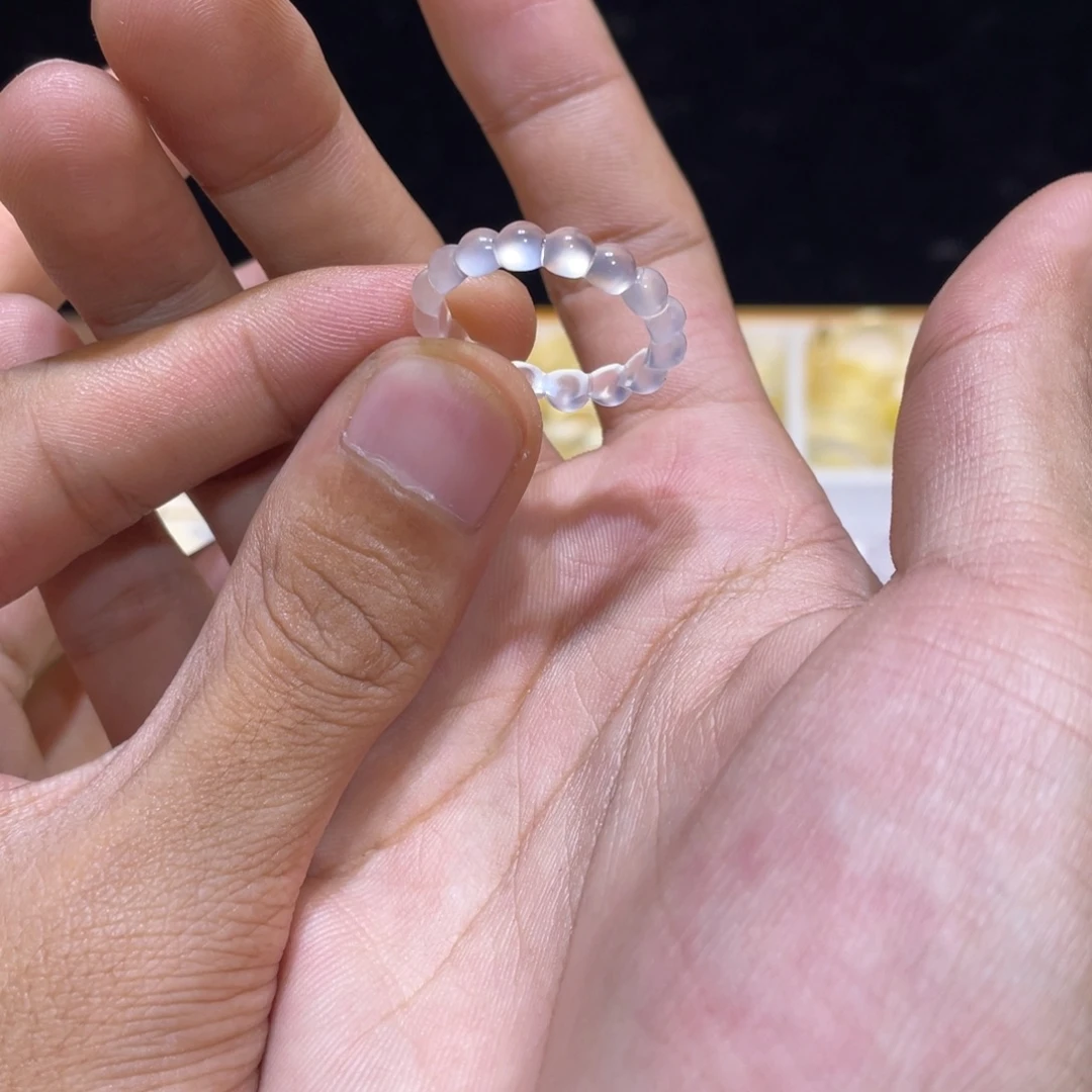 玛瑙/玉髓未镶嵌戒指40号港20