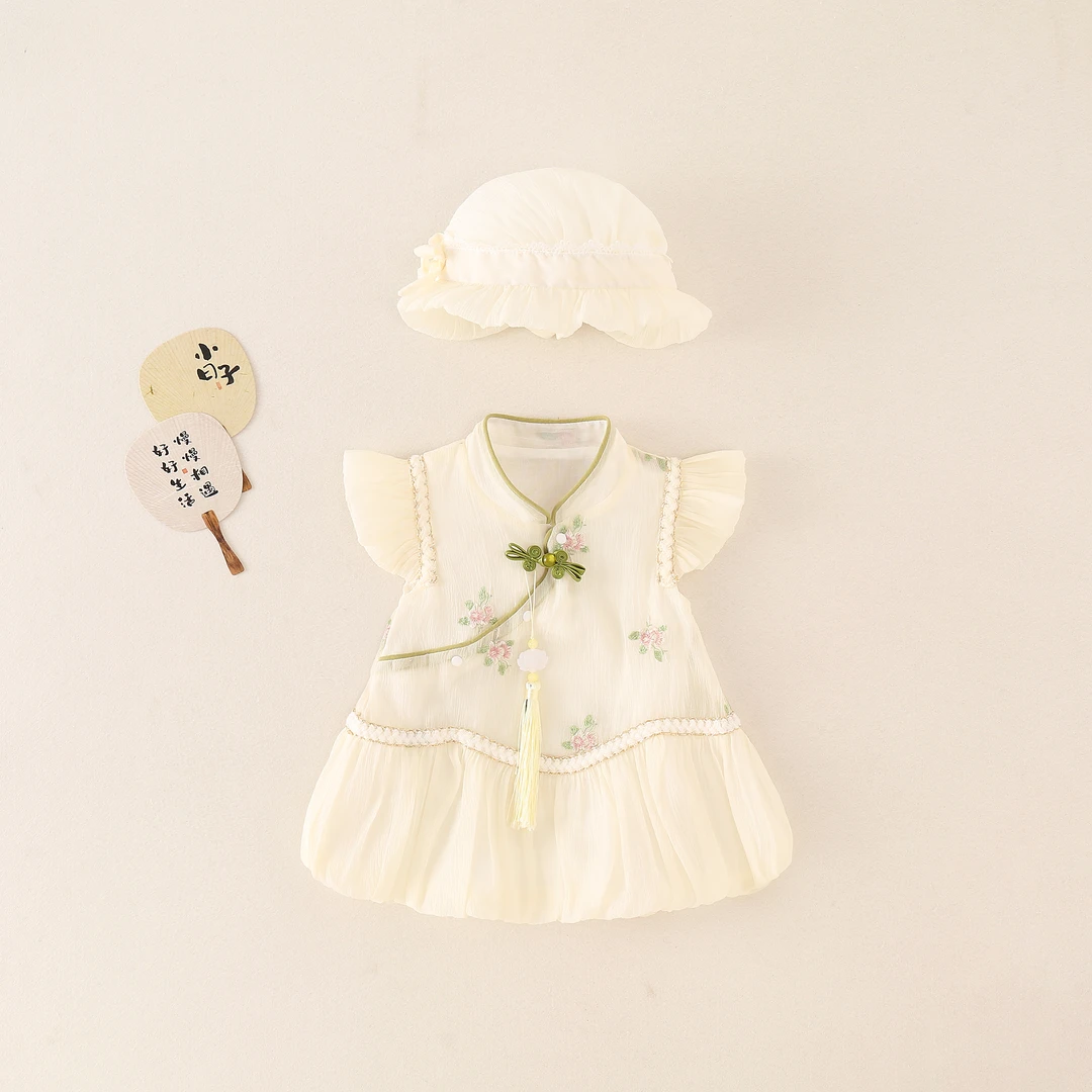 夏季超萌可爱女宝宝满月周岁百天公主婴儿幼儿洋气连体包屁裙