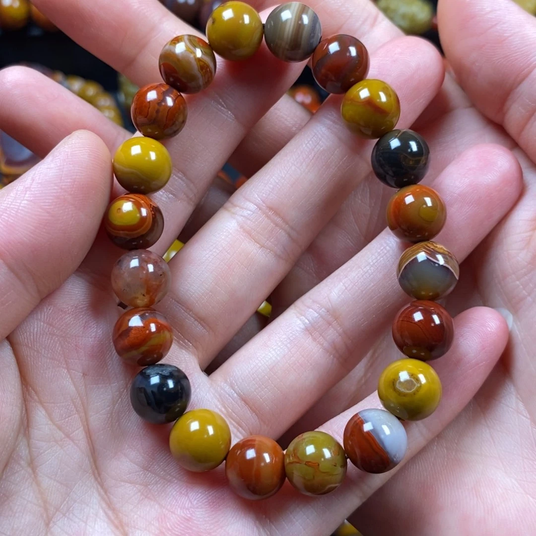 玛瑙/玉髓手串未镶嵌战国红手串