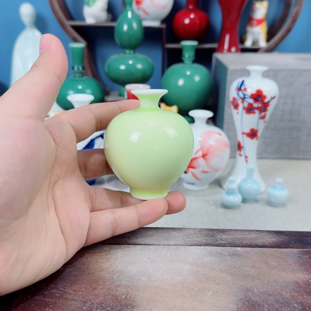 陶瓷手工小花器摆件