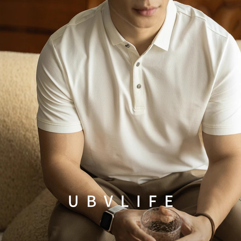 「双珠地长绒棉 新贵风」polo衫男新款夏短袖翻领T恤纯色休闲商务