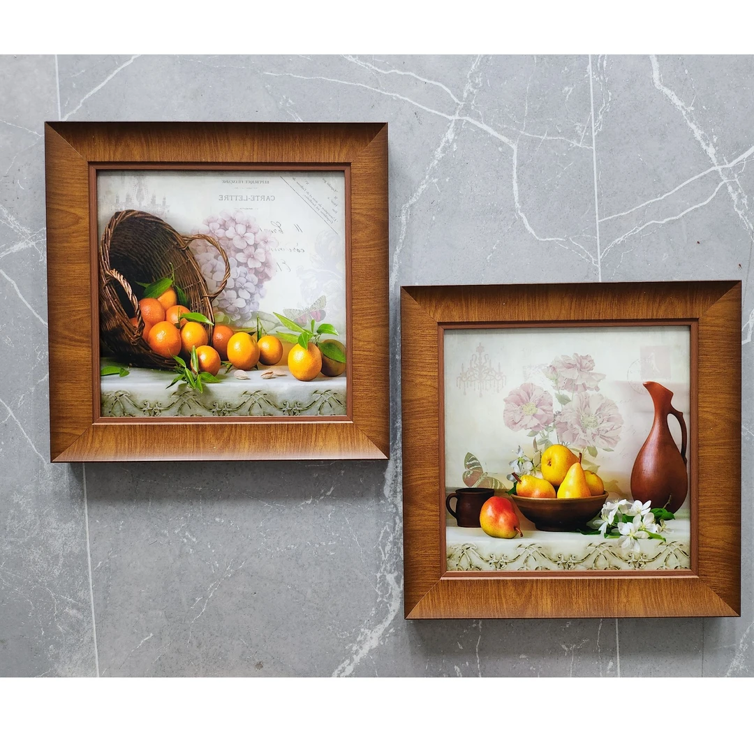 225美式餐厅装饰画欧式水果餐厅背景画餐厅高级感挂画