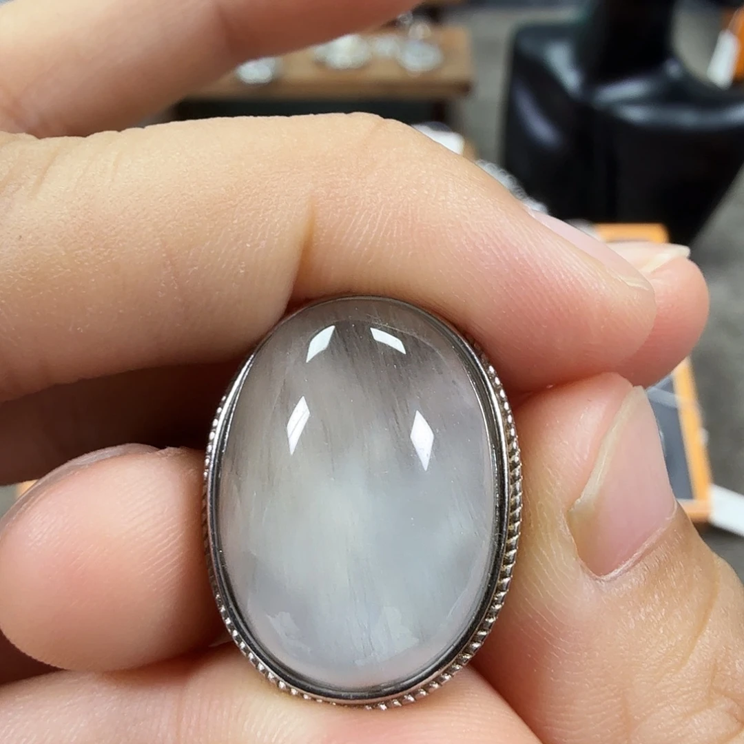 水***颜水晶银S925镶嵌珠宝半成品