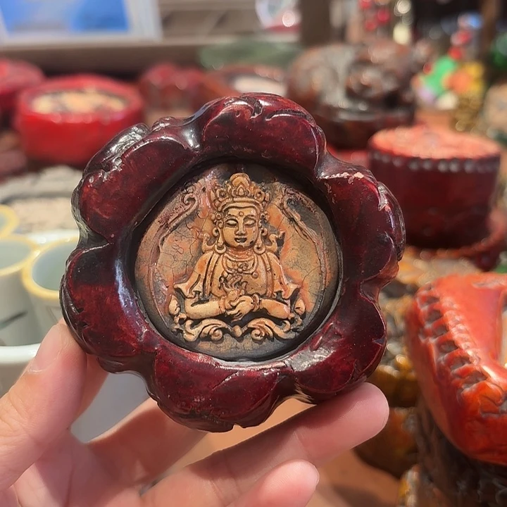 麻线鼓杯垫盖置茶宠