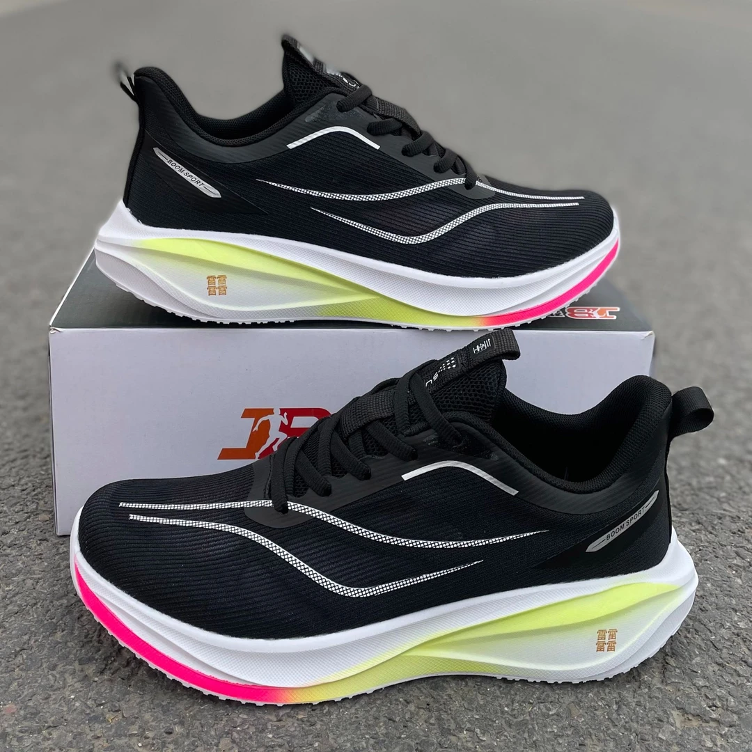 【劲步运动】冰丝莱卡鱼丝网布时尚百搭运动透气夜光跑步鞋2506